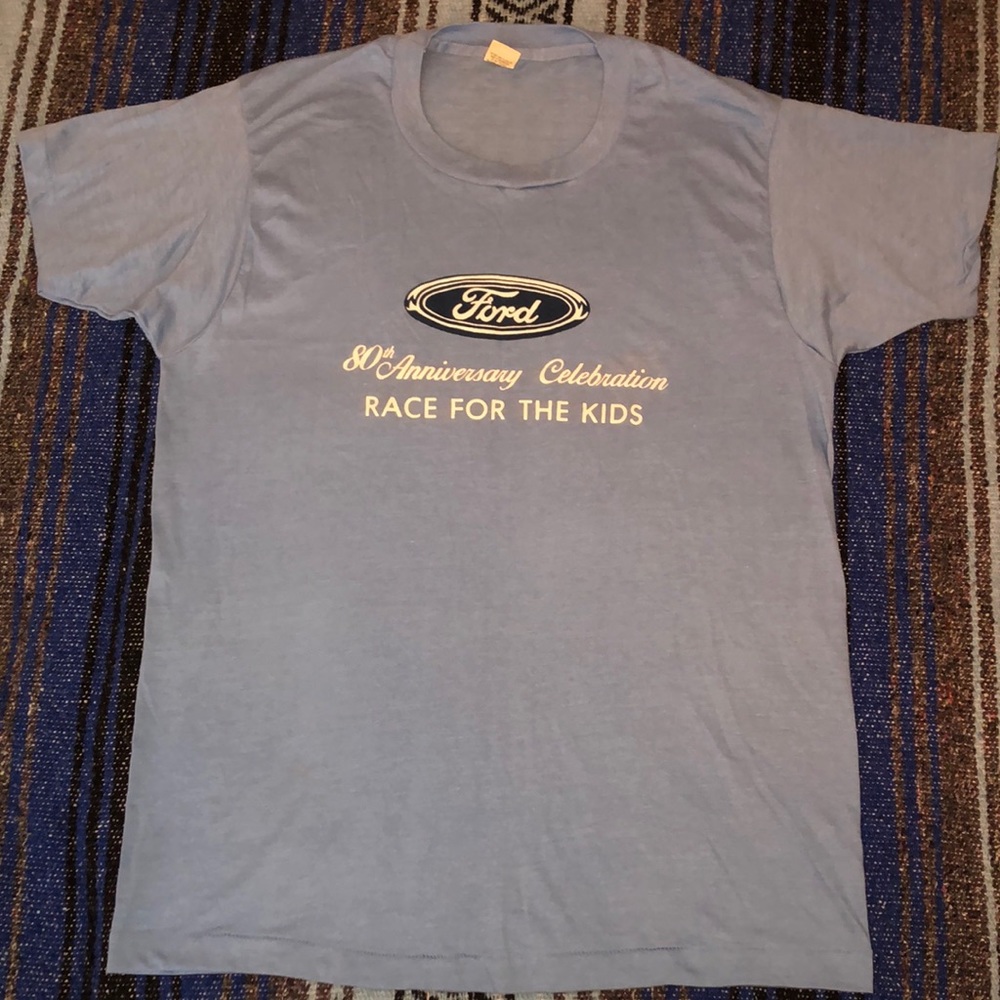 Vintage 80s Ford 80th Anniversary Tee Shirt